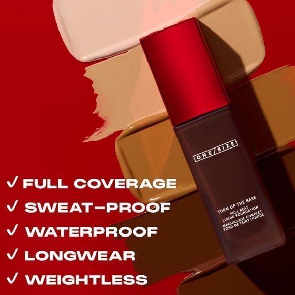 🌷One/Size 35 Medium Dark Turn Up The Base Liquid Foundation New FullSz - Picture 8 of 13